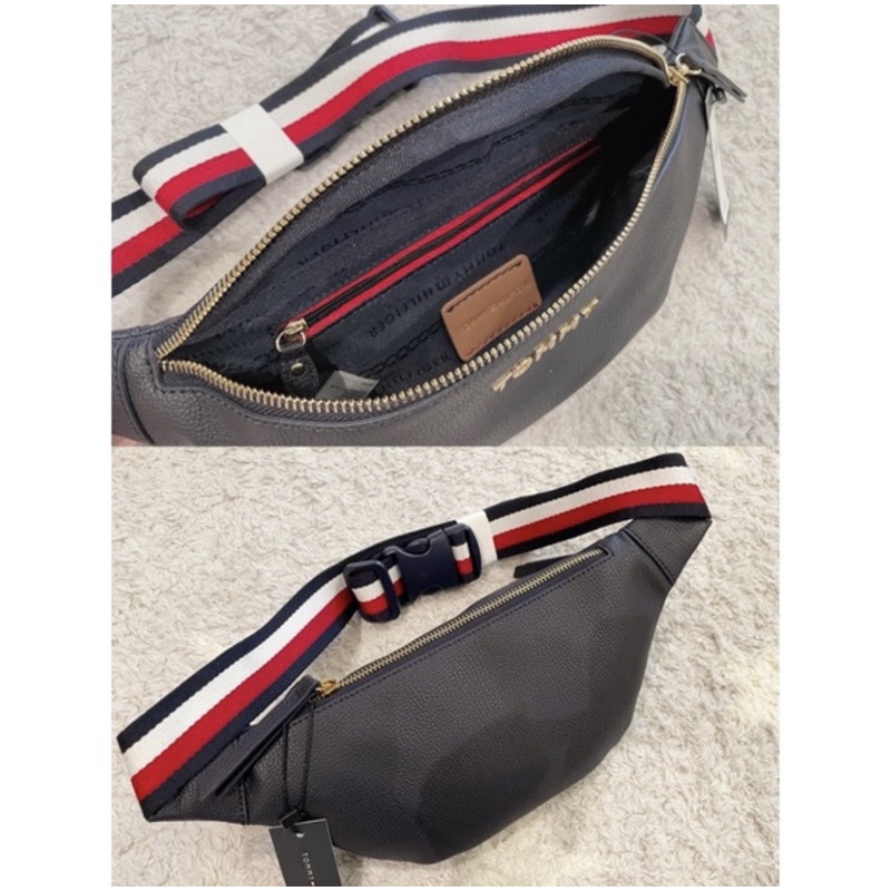 《內有多款》美國🇺🇸直寄~Tommy Hilfiger 帆布 皮質 條紋 字母logo腰包 手拿包 斜背包:圖片 5