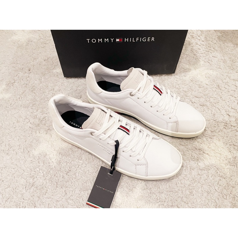 《最後一雙US 10~男鞋》美國🇺🇸直寄~Tommy Hilfiger男生小白鞋 男鞋 休閒鞋 平底鞋 真皮 正品 禮物:圖片 2