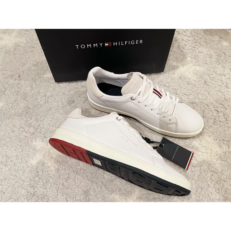 《最後一雙US 10~男鞋》美國🇺🇸直寄~Tommy Hilfiger男生小白鞋 男鞋 休閒鞋 平底鞋 真皮 正品 禮物:圖片 3