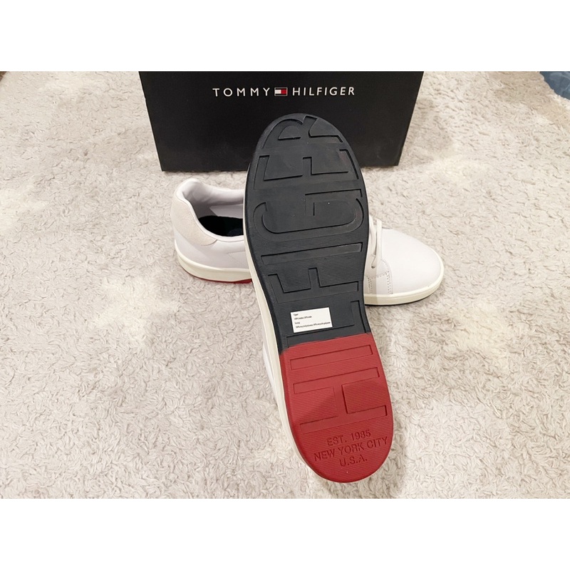 《最後一雙US 10~男鞋》美國🇺🇸直寄~Tommy Hilfiger男生小白鞋 男鞋 休閒鞋 平底鞋 真皮 正品 禮物:圖片 4
