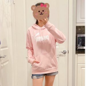 《特價帽t》美國🇺🇸直寄～Puma粉色帽T 大學t 刷毛帽t 連帽上衣 帽t