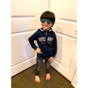 [美國名牌童裝］現貨在台～全新兒童 小朋友 小童H&M深藍薄棉外套~2018新款