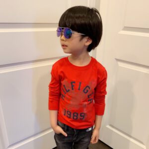 【美國名牌童裝】全新TOMMY HILFIGER 紅色老鷹長棉T