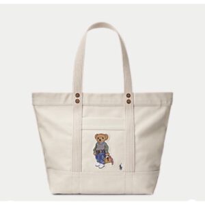 《特價款》美國🇺🇸直寄～Polo Ralph Lauren熊托特包 polo熊側背包 polo熊帆布包 polo熊手提包