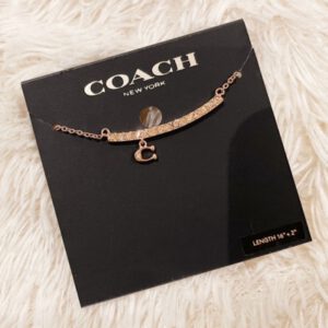 《項鍊》美國🇺🇸直寄～Coach玫瑰金項鍊 C字項鍊 母親節 情人節 禮物 正品