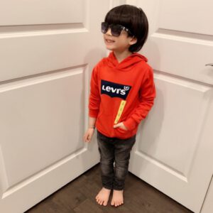 美國帶回～全新Levi’s小童 小朋友 兒童刷毛連帽厚T-3色