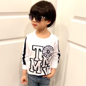 美國帶回～全新Tommy小童 小朋友 兒童白色logo長T