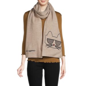 《毛帽/圍巾》美國🇺🇸直寄～Karl Lagerfeld毛帽 毛線帽 針織帽 卡爾 貓咪老佛爺