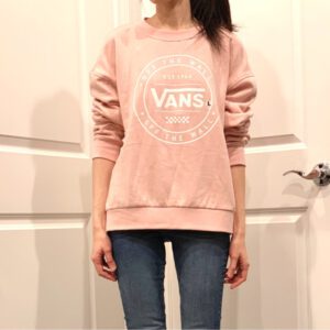 美國直寄～全新vans 粉色刷毛寬鬆大學T