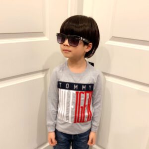 1/25到貨～全新Tommy Hilfiger 小朋友 小童 兒童灰色英文字母長T T恤