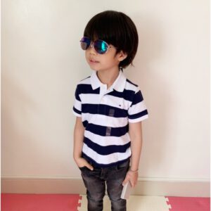 現貨在台~Tommy兒童 小童 小朋友polo衫 藍白條紋