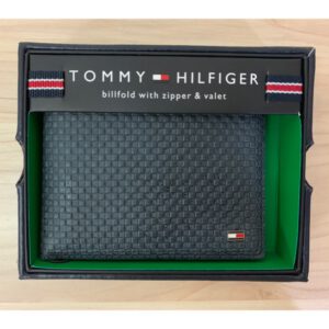 現貨在台~美國帶回 全新tommy棋盤格拉鍊短夾 皮夾