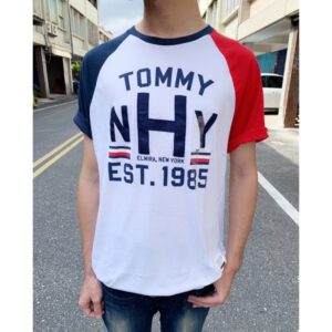 👍超值特賣 售完不補👍~美國🇺🇸帶回Tommy Hilfiger 紅藍接袖棒球短T