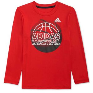 （買家selwyn117下標）adidas小童紅色長T + tommy條紋毛衣