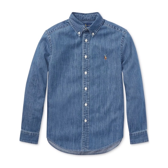 《現貨+預購~襯衫》美國🇺🇸直寄~Polo Ralph Lauren小馬襯衫 彩色馬 牛仔襯衫 長袖襯衫 正品 禮物:圖片 2