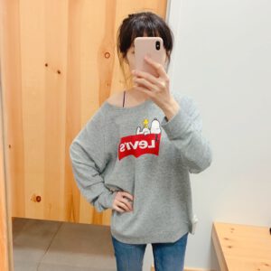 《超值特賣》美國🇺🇸直寄~Levis 史努比 限量聯名款薄長T 情侶裝 oversized