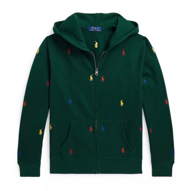 《現貨+預購》美國🇺🇸直寄~Polo Ralph Lauren刷毛外套 連帽外套 運動外套 polo彩色馬 polo小馬:圖片 2