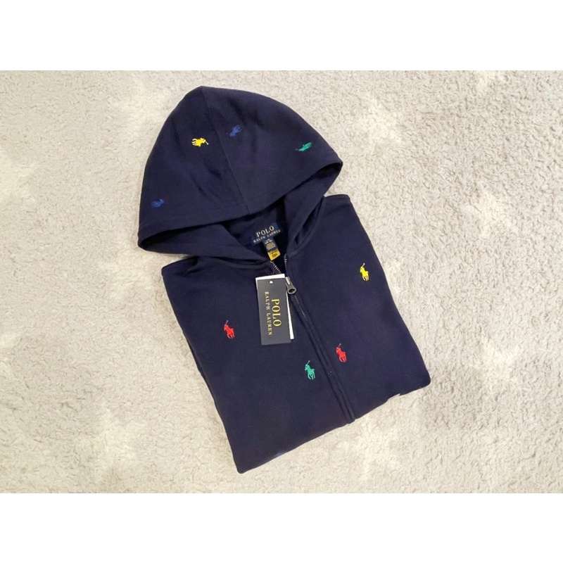 《現貨+預購》美國🇺🇸直寄~Polo Ralph Lauren刷毛外套 連帽外套 運動外套 polo彩色馬 polo小馬:圖片 5