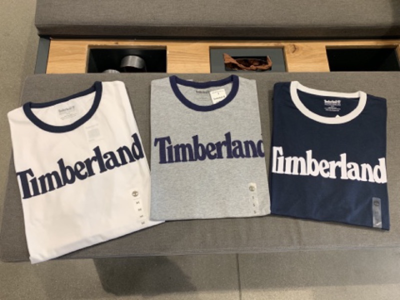 《斷貨款~大樹滾邊M最後一件》美國🇺🇸直寄~Timberland 踢不爛 大樹短T 字母短T 情侶裝:圖片 2
