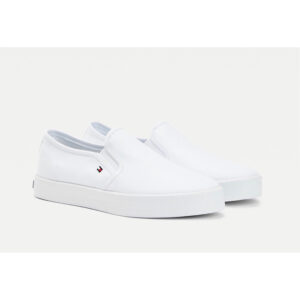 《最後一雙～24.5號》美國🇺🇸直寄～Tommy Hilfiger經典款小白鞋 平底鞋 懶人鞋 休閒鞋 情侶鞋 正品