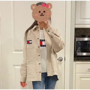 《襯衫》美國🇺🇸直寄～Tommy Hilfiger卡其襯衫 奶茶色 燈芯絨 高磅數 外套