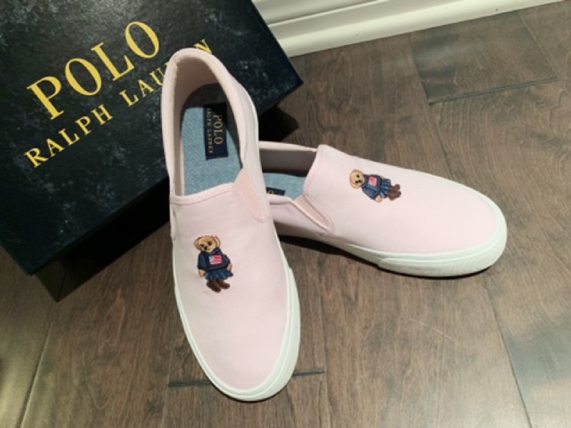 《甜甜價,只有3雙》美國🇺🇸直寄~Polo Ralph Lauren粉色熊熊鞋 polo熊鞋 熊熊鞋 懶人鞋:圖片 4