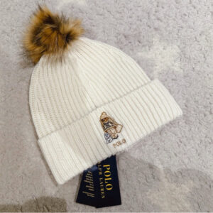 《斷貨款～毛帽》美國🇺🇸直寄～Polo Ralph Lauren熊毛帽 球球毛帽 針織帽 polo熊 寵物熊 限量 禮物