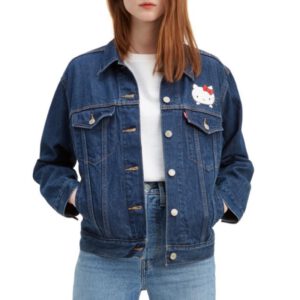 美國🇺🇸直寄~Levis x hello kitty美國限量款牛仔外套 美國獨家販售 oversize