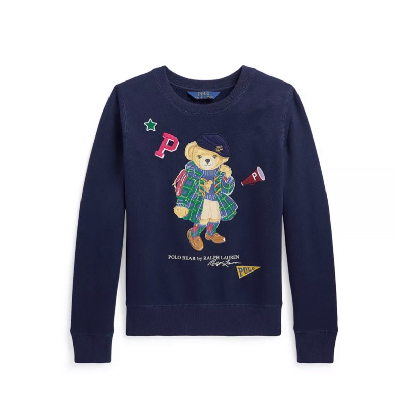 《Polo熊限量款》美國🇺🇸直寄~Polo Ralph Lauren熊熊衣 polo熊上衣 薄長t 圓領t 刷毛大學t:圖片 4