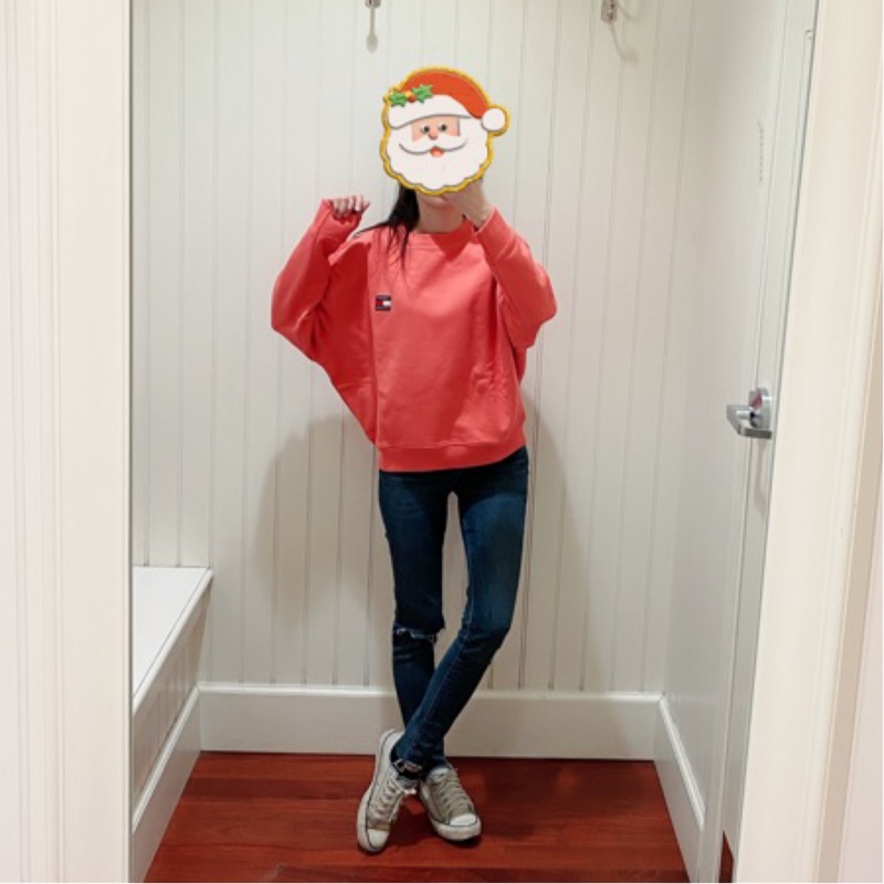 《刷毛大學t》Tommy Hilfiger oversize刷毛大學t 正櫃新品 代購 禮物:圖片 3