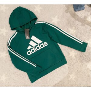 《大童特價款》美國🇺🇸直寄～Adidas刷毛帽t 愛迪達 刷毛上衣 小朋友帽t 大童上衣 魷魚遊戲